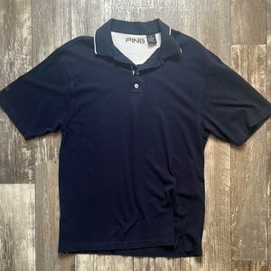 PING Men's Navy Polo Shirt